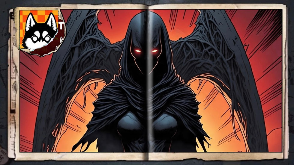 “Madame Void”, a comic wallpaper by Austin Lambeau.