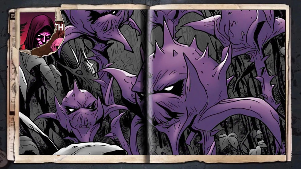 “Mauve Plants”, a comic wallpaper by Austin Lambeau.