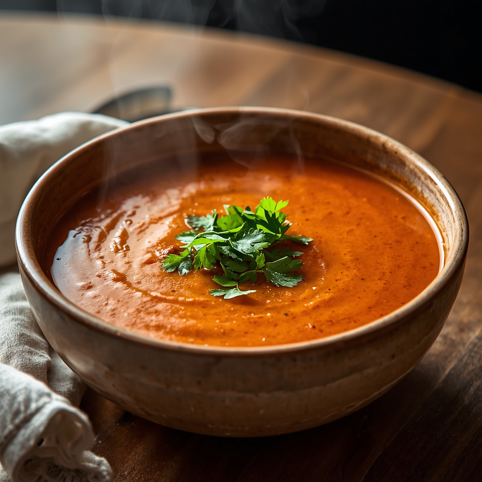 Enjoy a flavorful blend of confit tomatoes and poblano peppers, perfect for picnics.