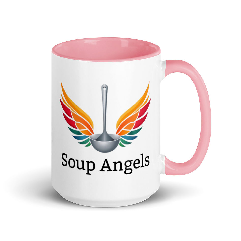 Thumbnail: Soup Angels Mug with Color Inside