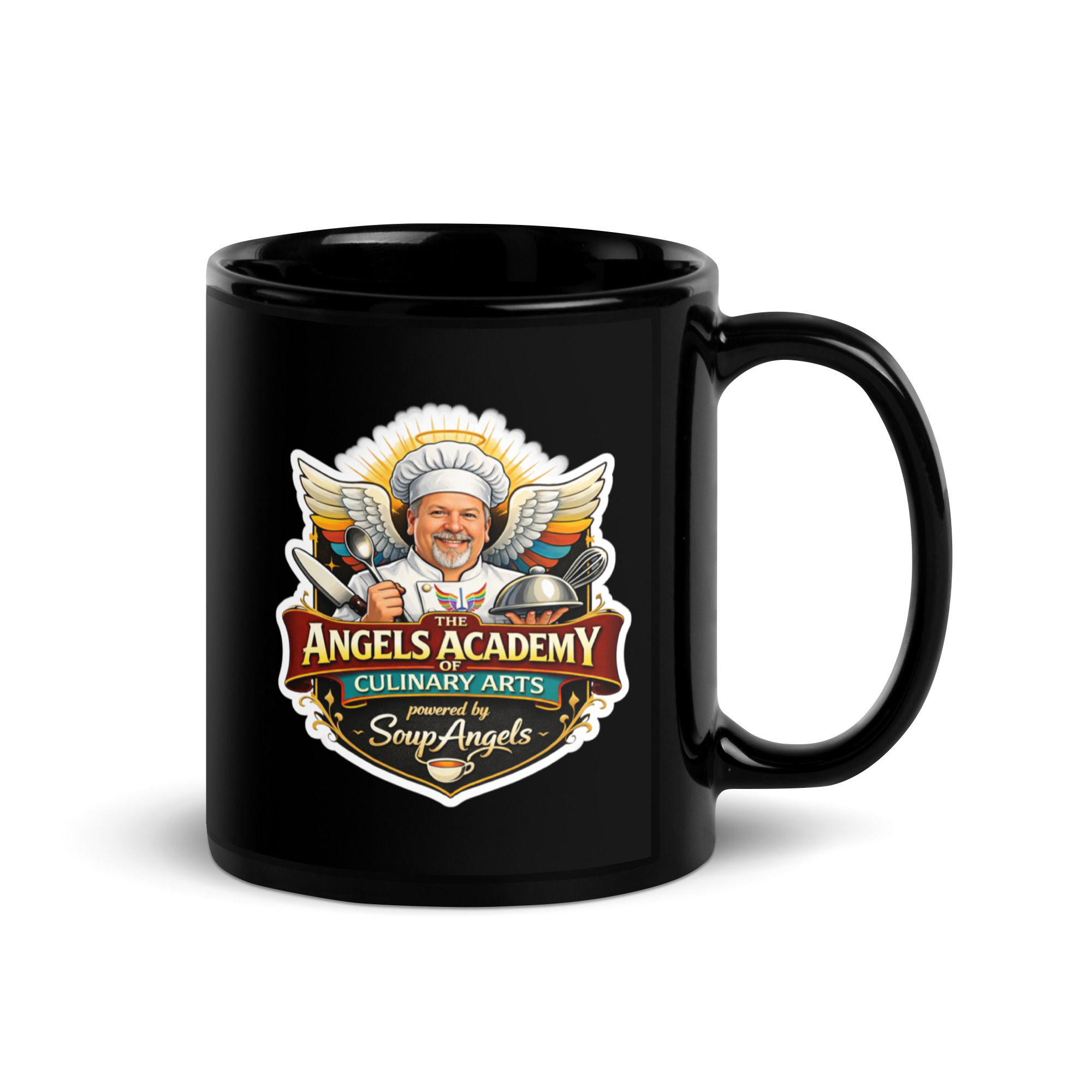 AACA Black Glossy Mug
