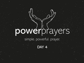 praying hands with the heading of power prayers day 4