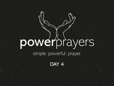 praying hands with the heading of power prayers day 4