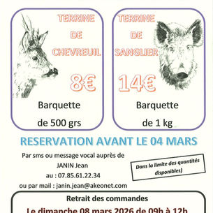 ACCA - Vente terrines