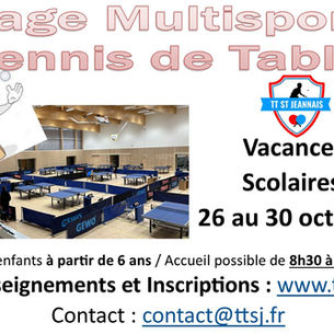 Stage tennis de table
