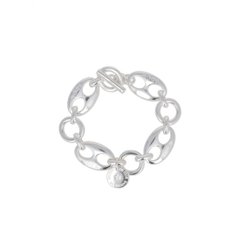 Secret de cuir - Bracelet Grain de café gravé n°628