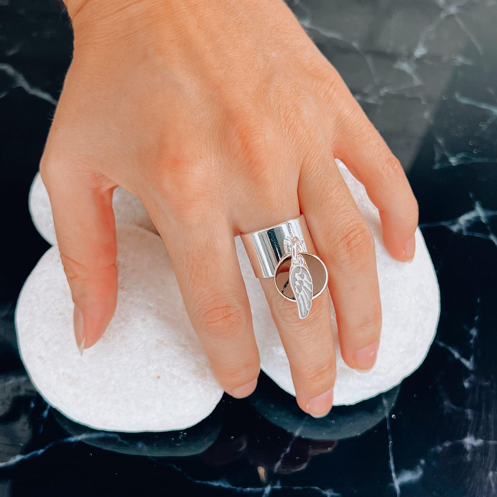 Secret de cuir - Bague n°310 Bi ailé