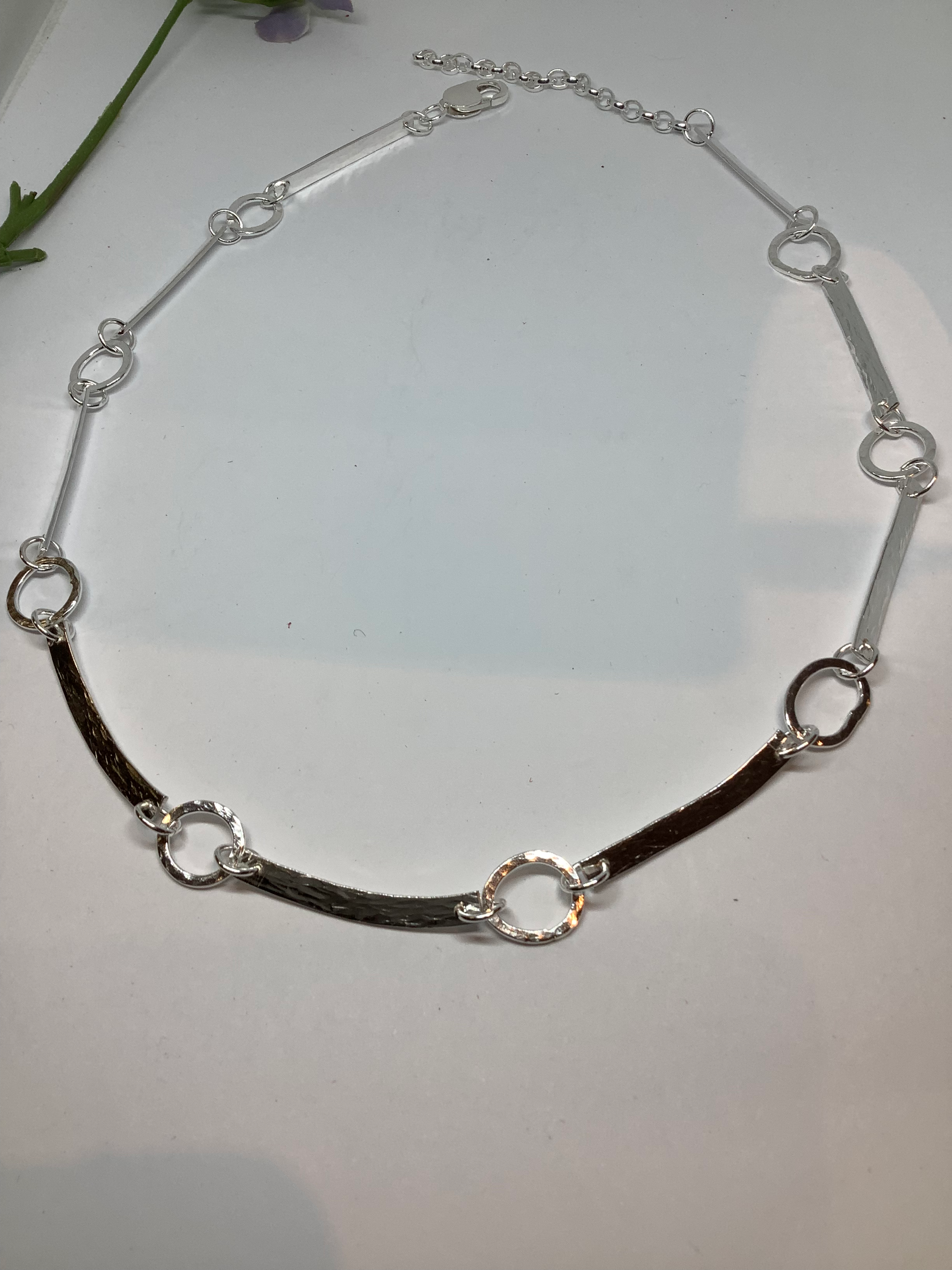 Sterling Silver Terstured Silver Necklace