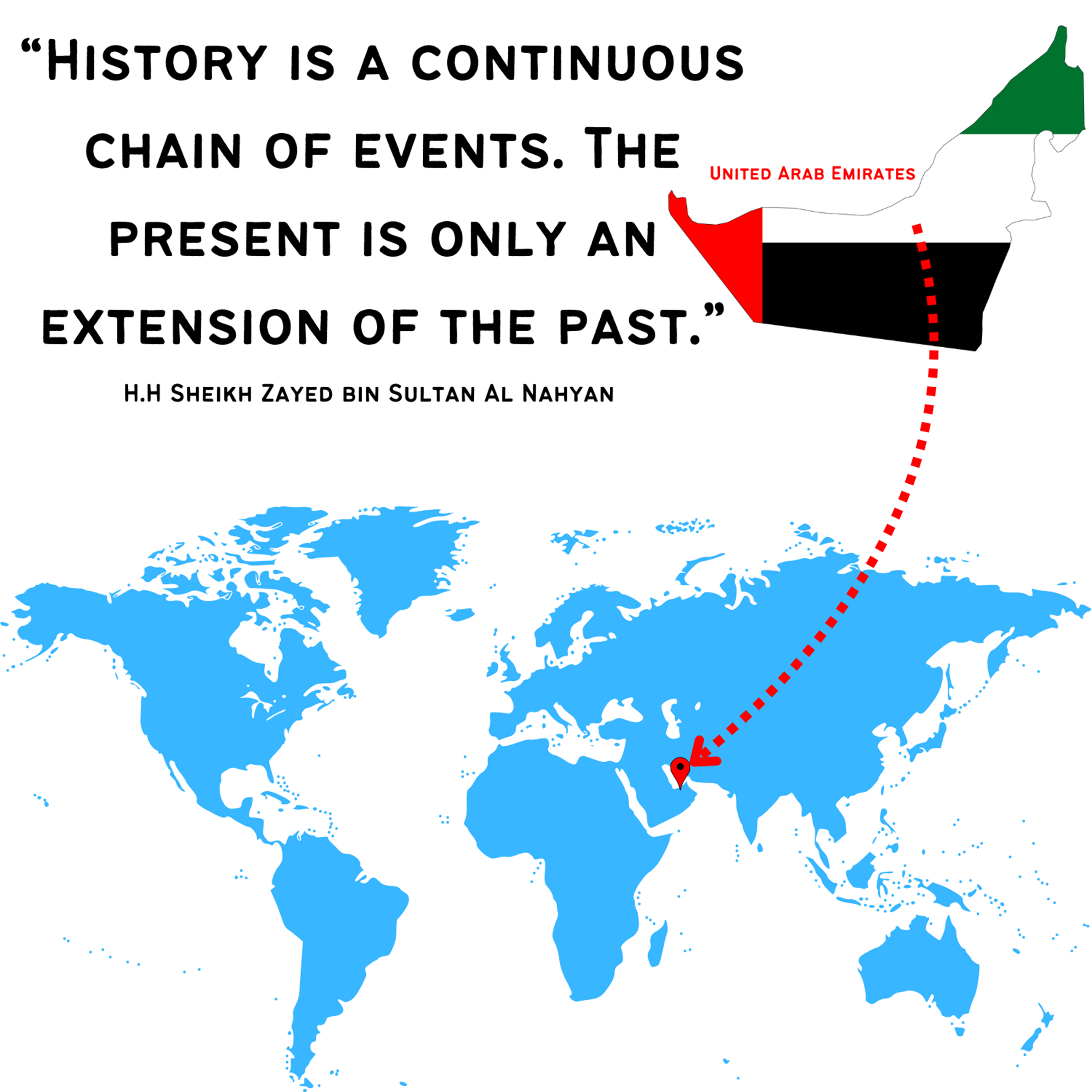 UAE Wall Art - 8x8in with Wooden Veneers