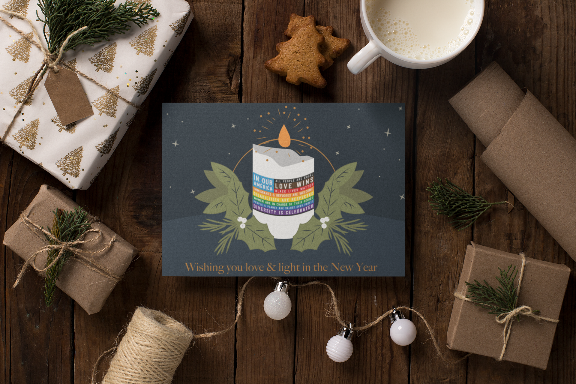 Love & Light New Year Cards