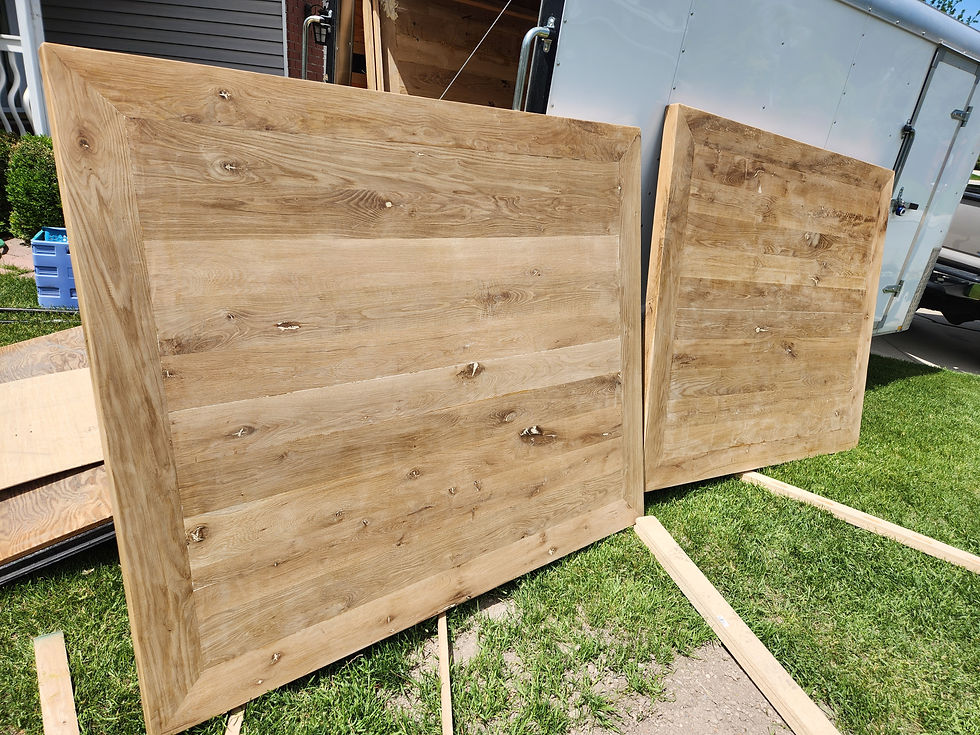 Thumbnail: 72" x 60" x 2" White Oak Solid wood Table top