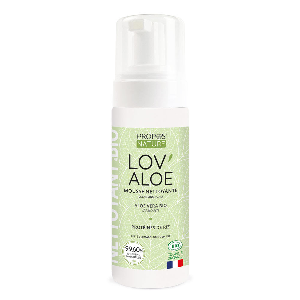 Espuma de Limpeza Orgânica Lov'Aloe com Aloe Vera - 150 ml