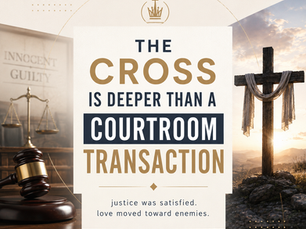 The Cross Is Deeper Than a Courtroom Transaction