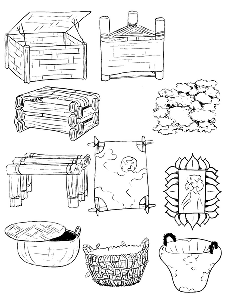 Prop Designs for Druid's living room