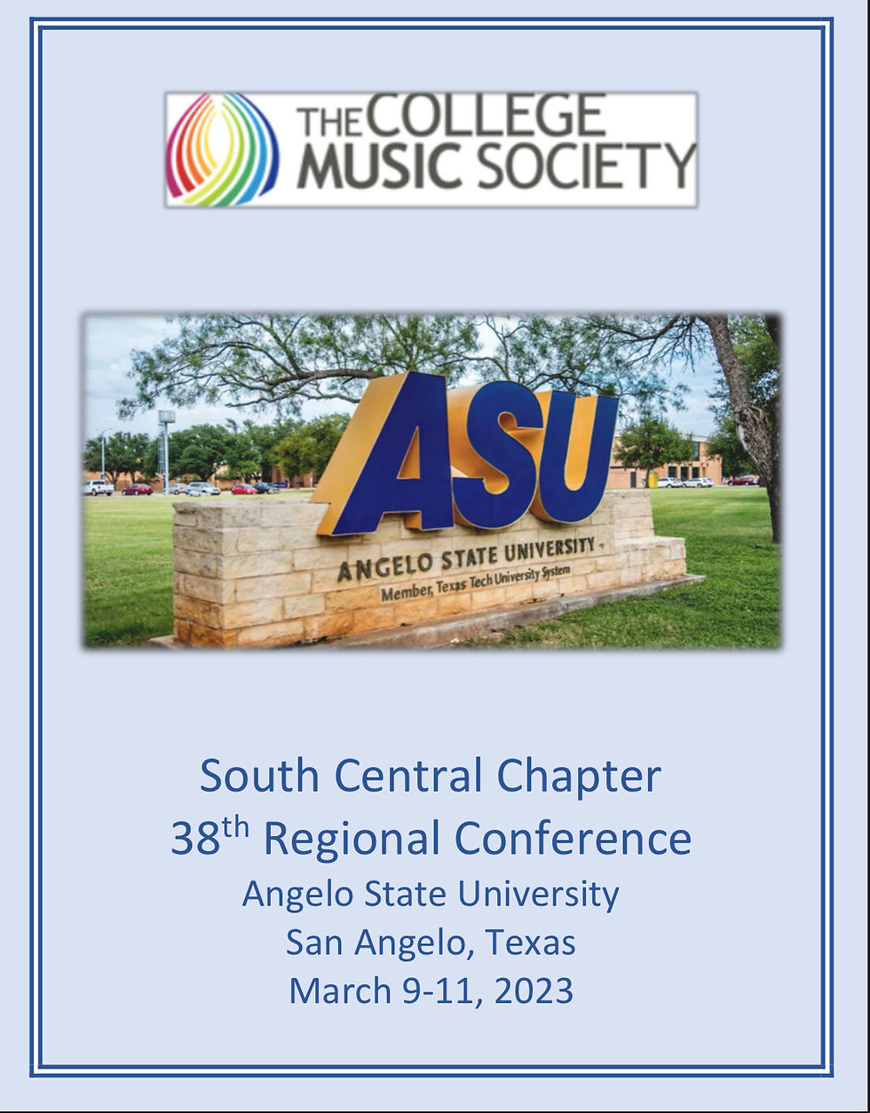 Lecture Recital, CMS Conference