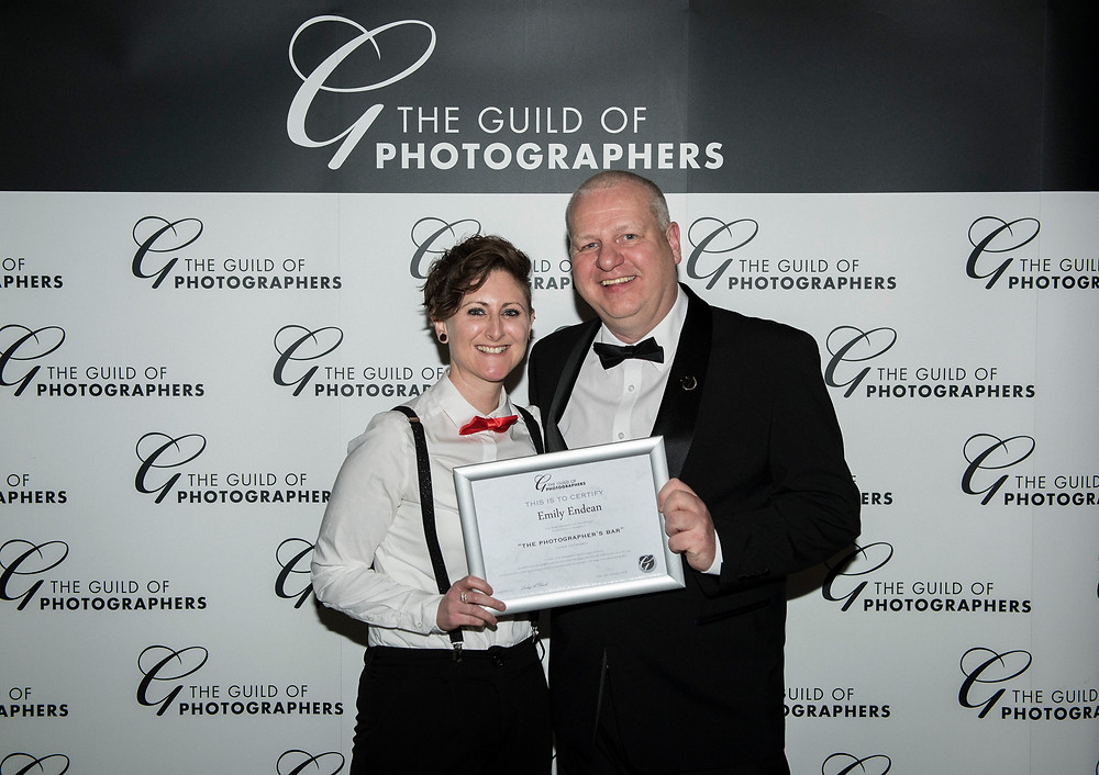 Being presented with my award!