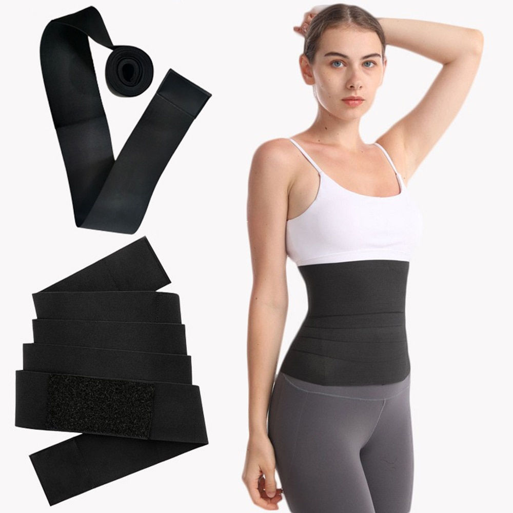 women Waist Bandage Wrap Trimmer Belt Waist Trainer Body Shapewear Tummy Flat