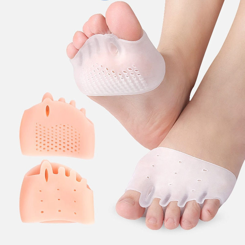 Silicone Insoles Forefoot Pads Toe Separator Pain Relief Shoes Insoles Toe