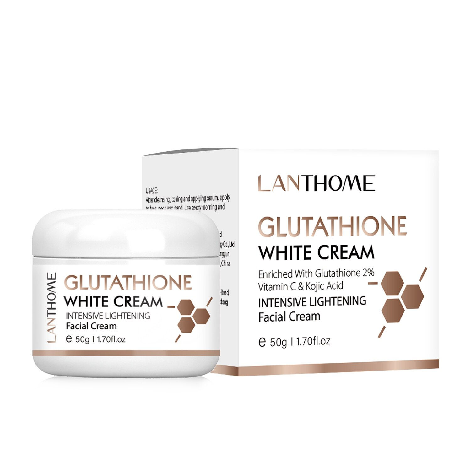Glutathione Whitening Cream Moisturizing Korean Facial And Body Lotion Reduce