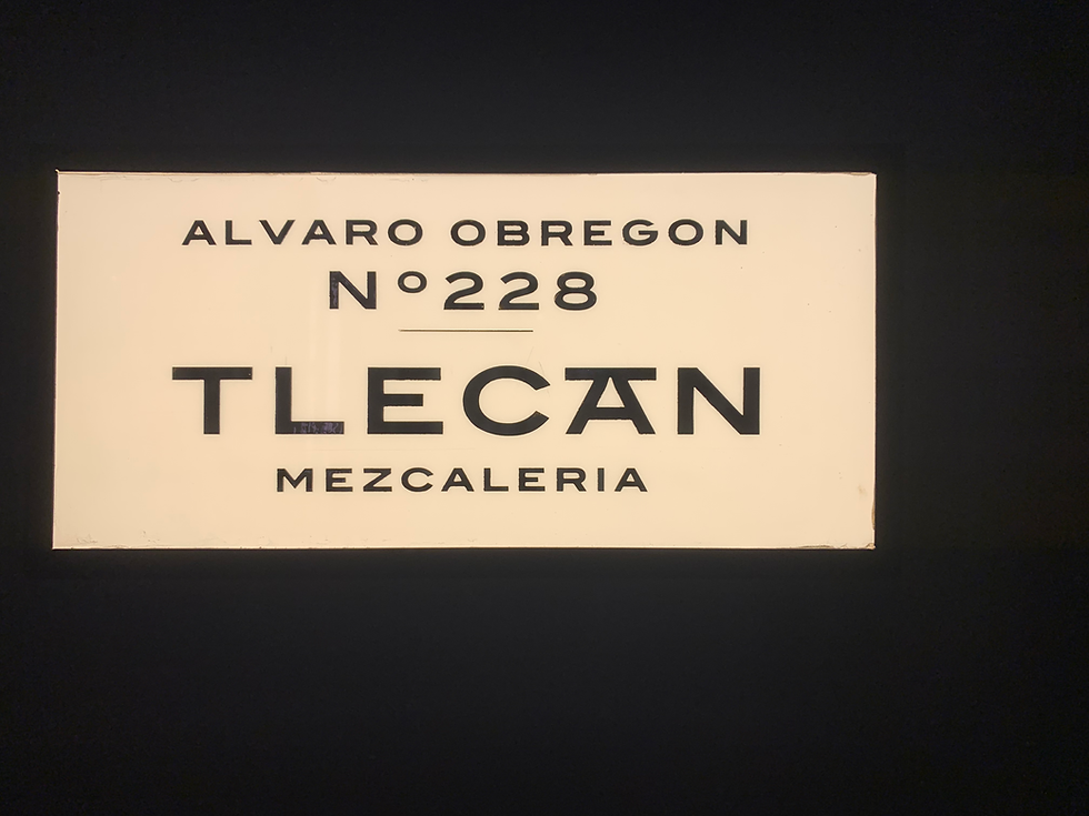 bar sign of mezcaleria