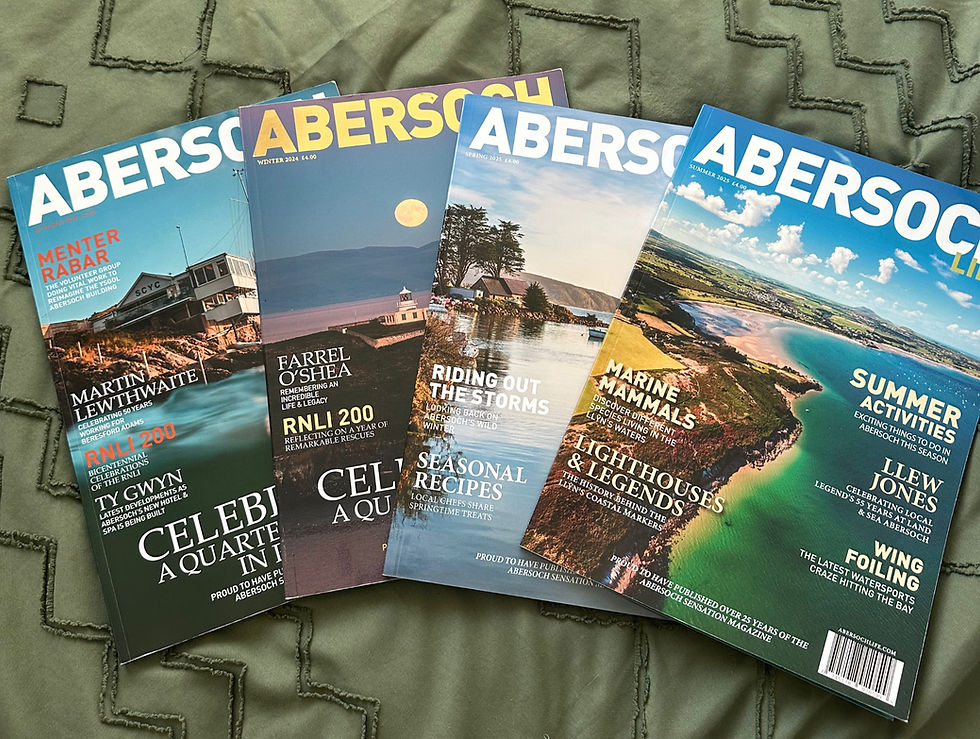 four copies of Abersoch Life Magazine