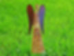 Glücksengel Holz und Metall