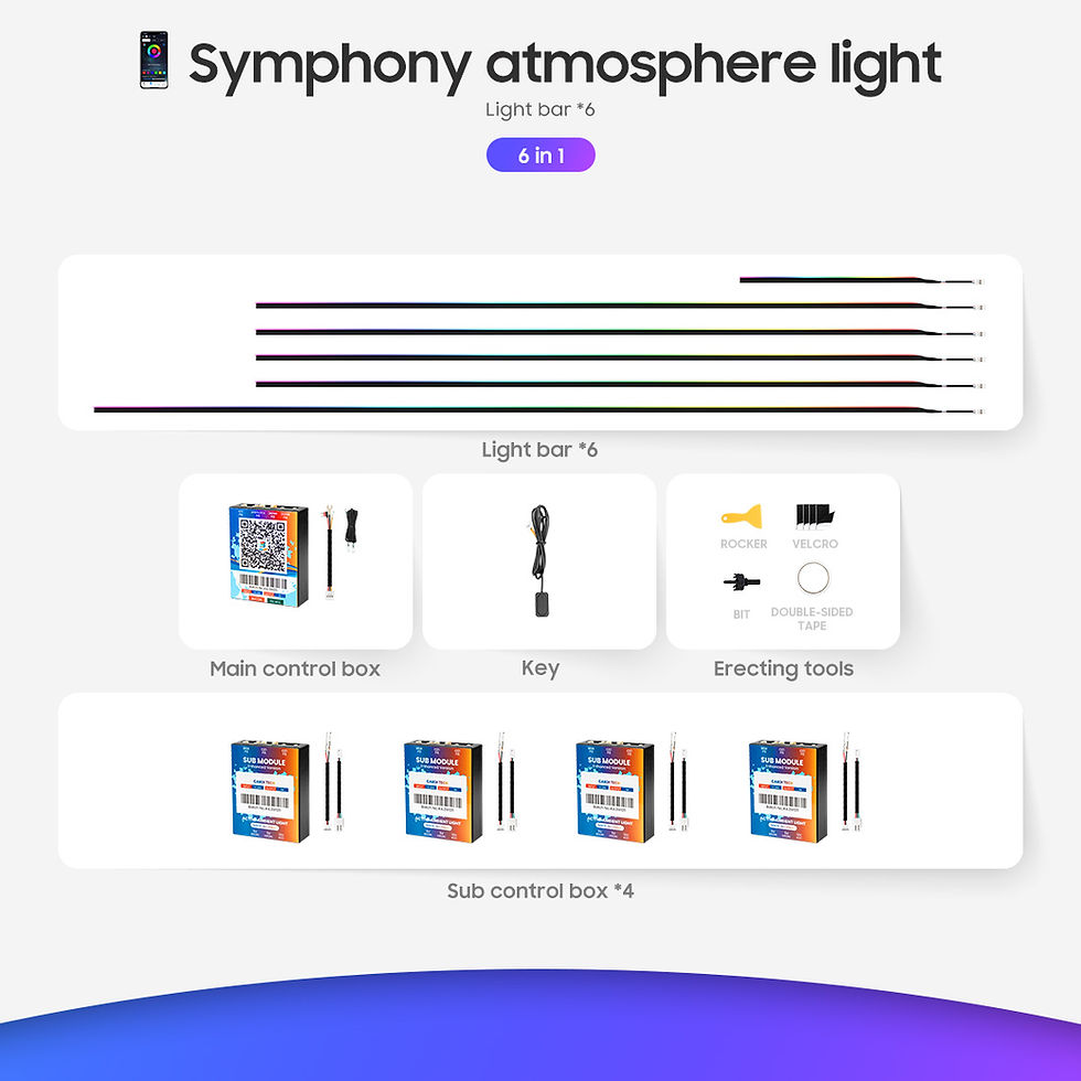 Thumbnail: K4 Led Strip Led Car Interior Light K4 Car Accessories Active Ambient Light