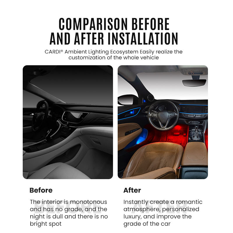 Thumbnail: K3-black 3 Universal interior light ambient car led atmosphere