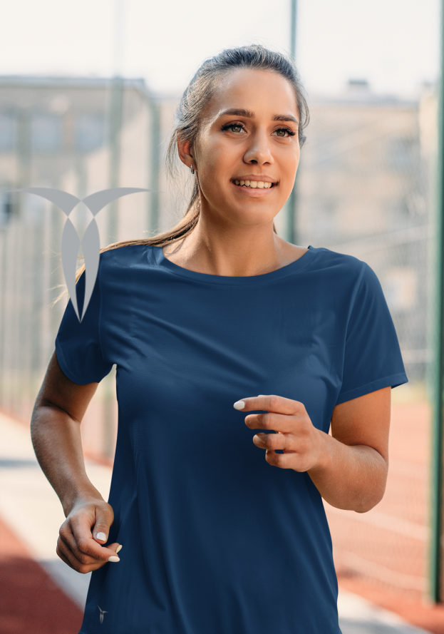 Miniatura: Camiseta UV25 Feminina Manga Curta AMNI 100% Poliamida Crepe