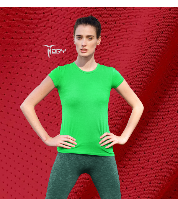 Miniatura: Camiseta Feminia Básica Manga Curta Dryfit Furadinha