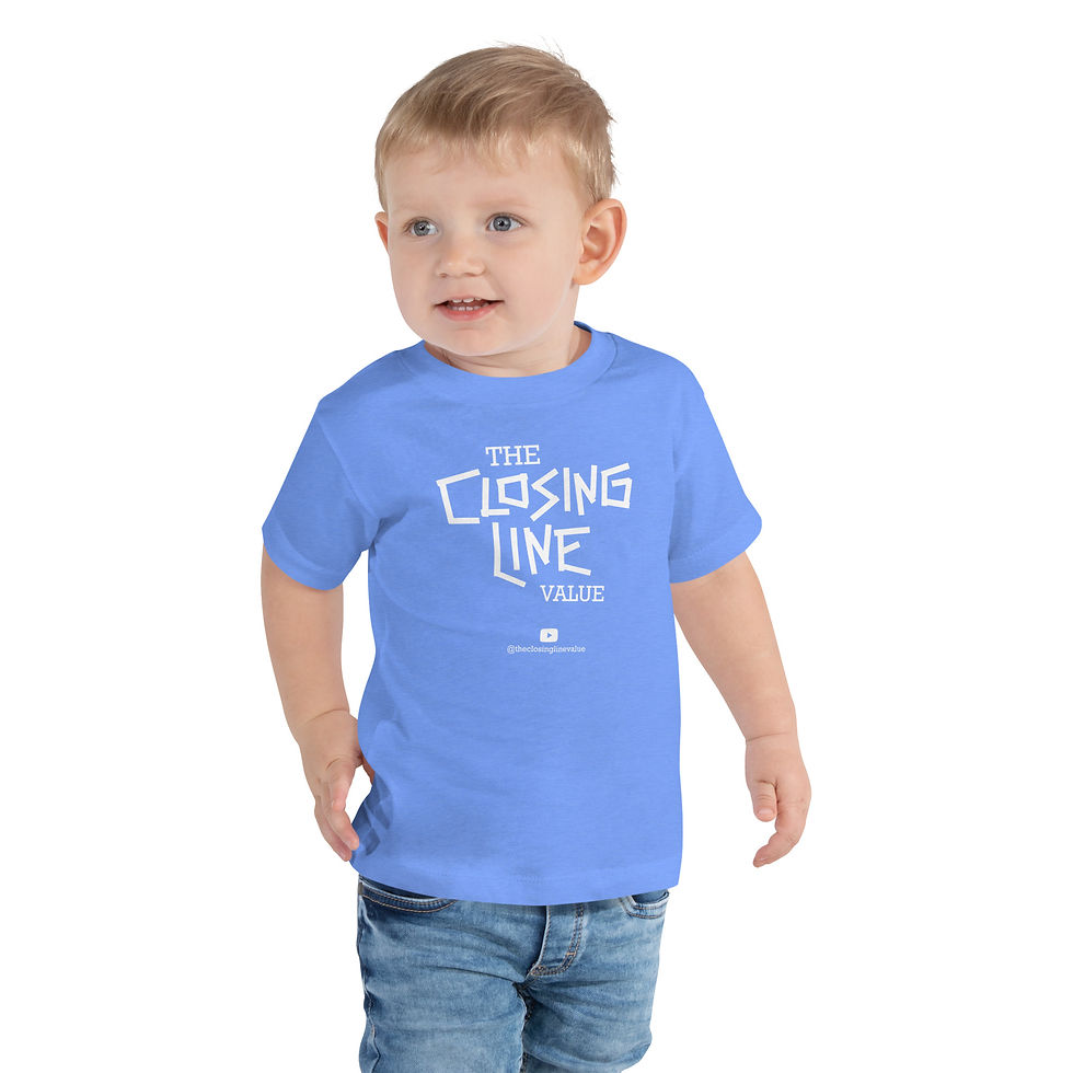 Thumbnail: The Closing Line Value - Logo Toddler Short Sleeve Tee