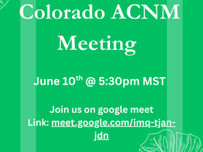 June Colorado ACNM Affiliate Meeting 