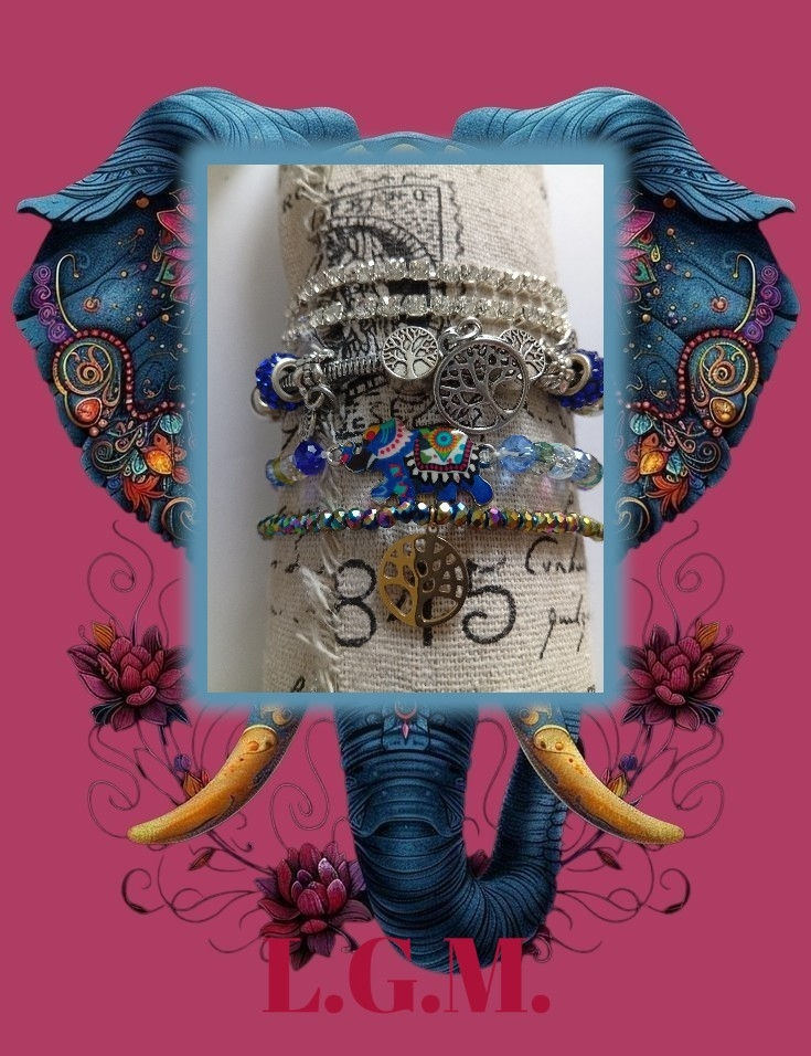 bracelet aura éléphant