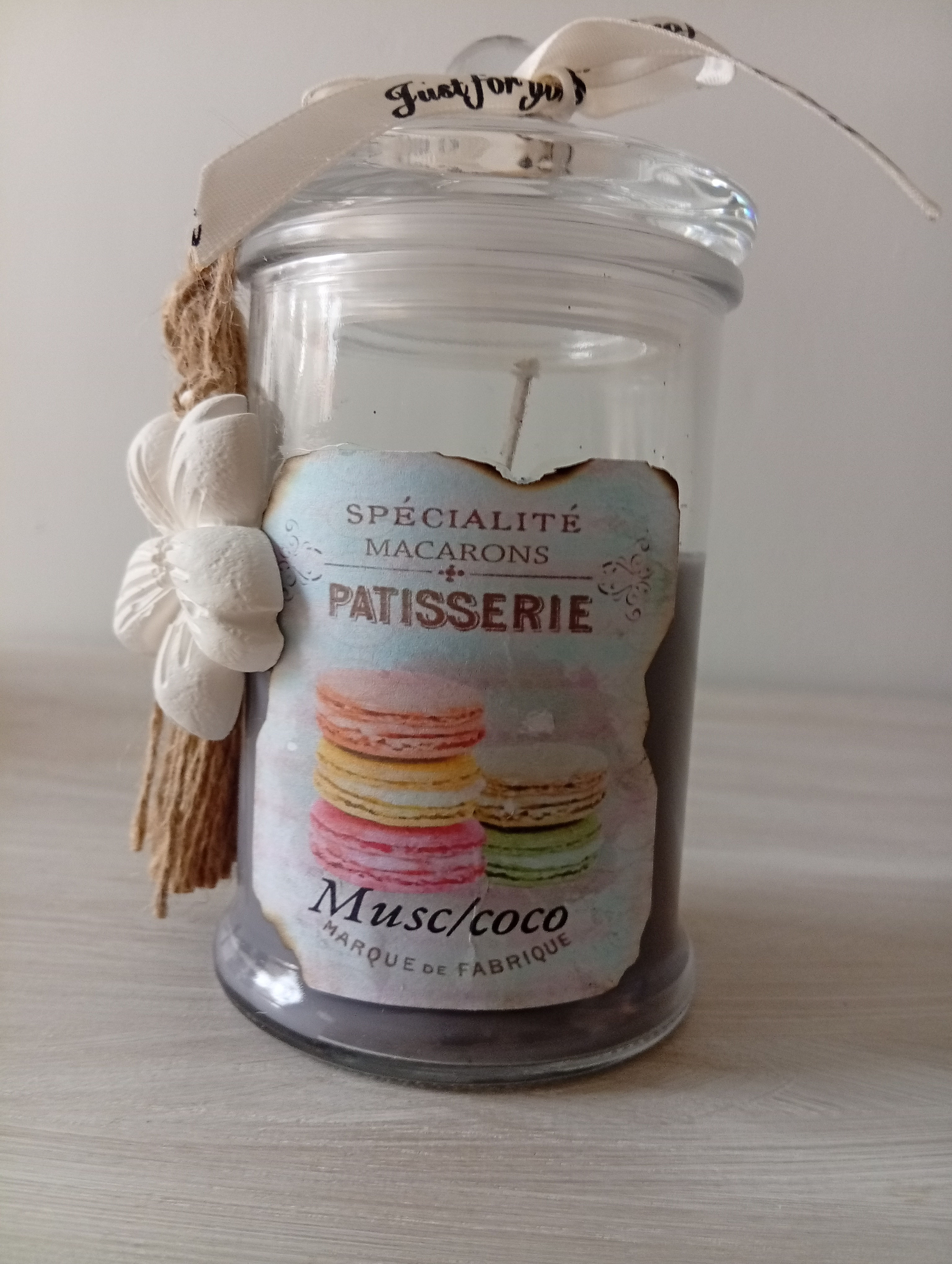 bougie bonbonnière musc