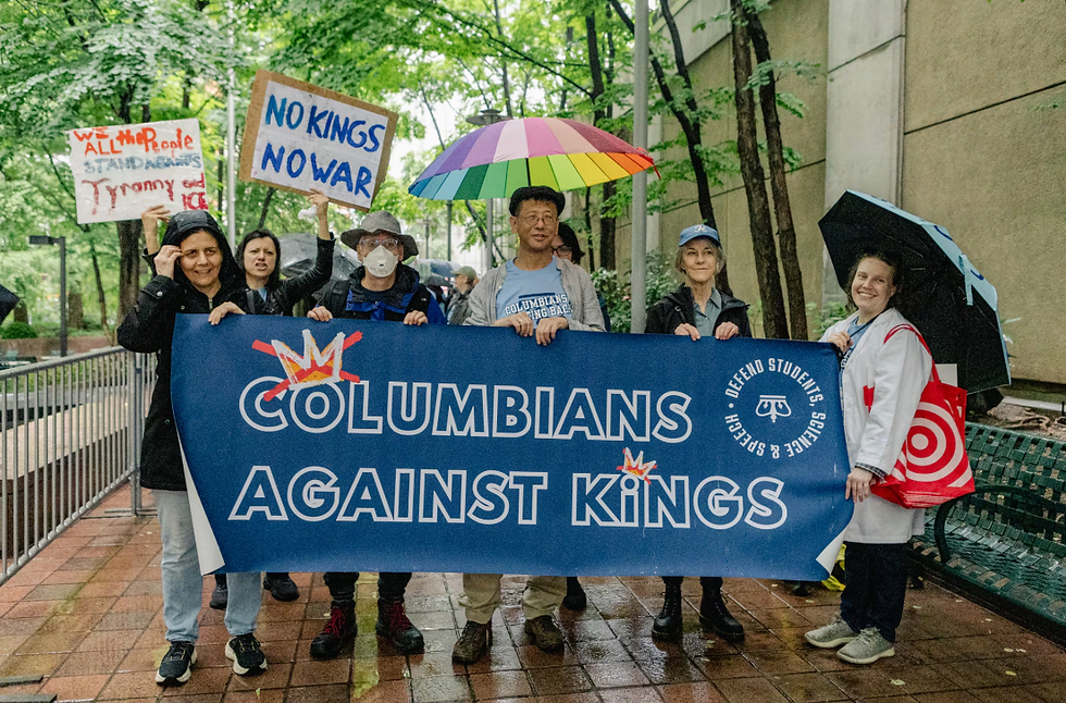 Protesters gather at Columbia gates for nationwide ‘No Kings’ protests