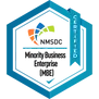 Official Minority Business Enterprise (MBE) certification logo.