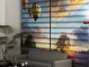 Dijital baskılı perde ev ve ofislerde şık ve fonksiyonel çözümdür.