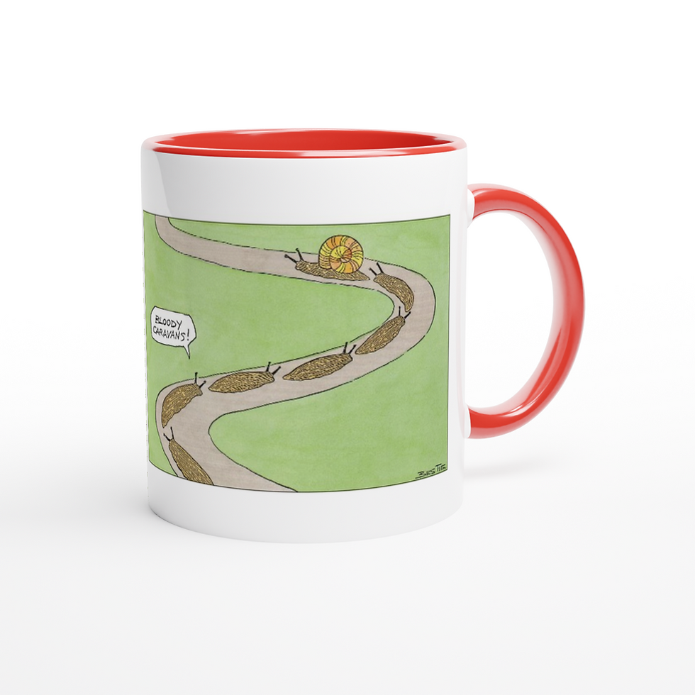 Thumbnail: Bloody Caravans - White 11oz Ceramic Mug