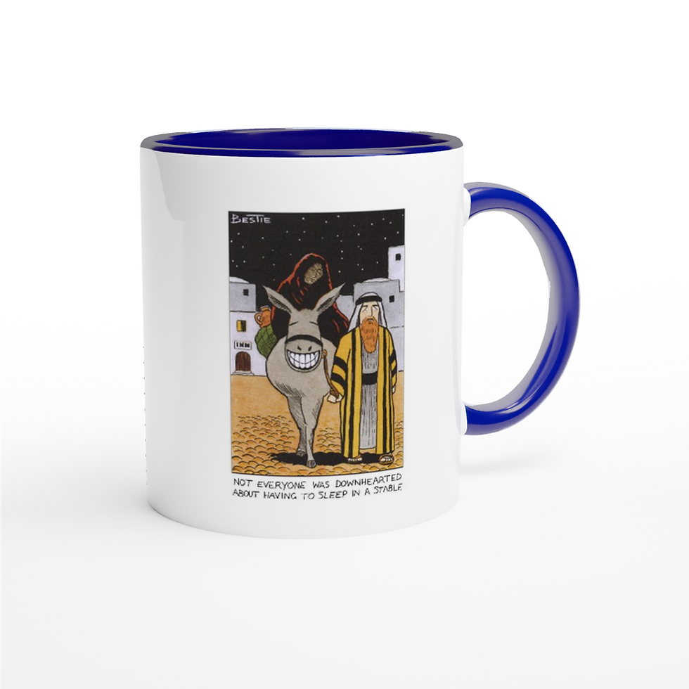 Thumbnail: Sleep in a Stable - White 11oz Ceramic Mug