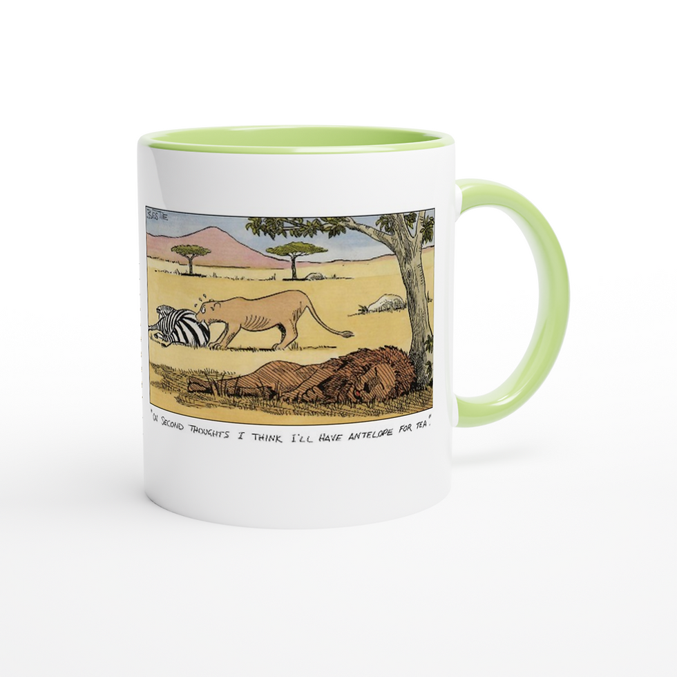Thumbnail: Antelope For Tea - White 11oz Ceramic Mug