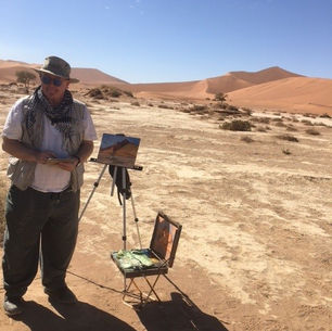 Painting trip to Namibia.