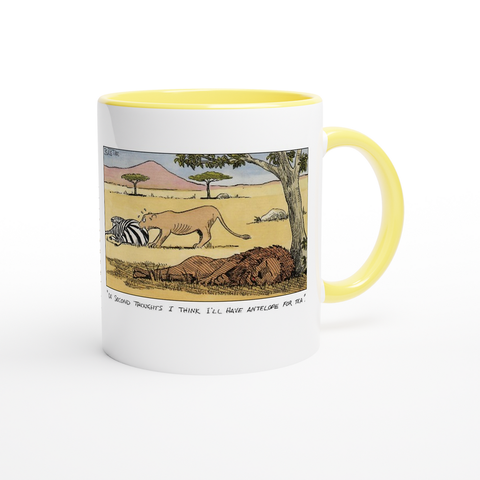 Thumbnail: Antelope For Tea - White 11oz Ceramic Mug