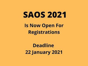 SAOS 2021 is open for registrations