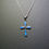 Thumbnail: Sterling Silver Blue Opal Cross.