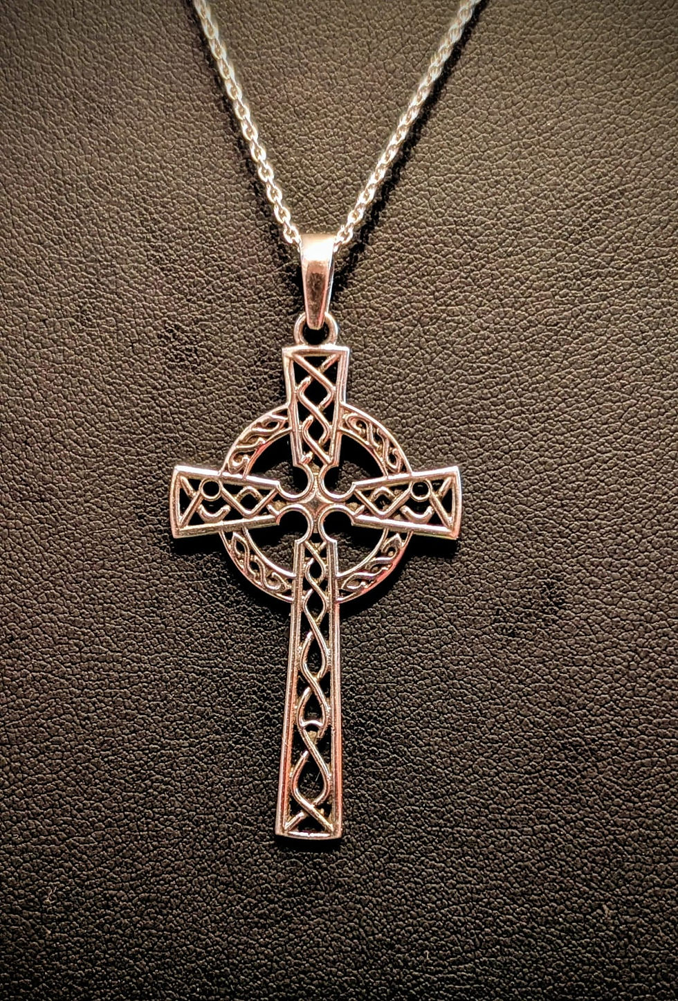 Thumbnail: ​​​​​​​Beautiful Extra‑Large Celtic Cross Pendant