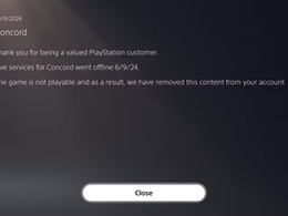 Sony Deletes Concord From Players' Consoles