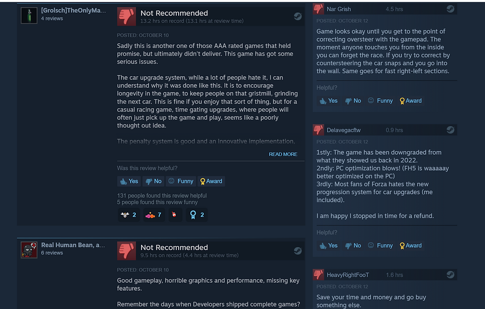 Forza Motorsport is a DISASTER