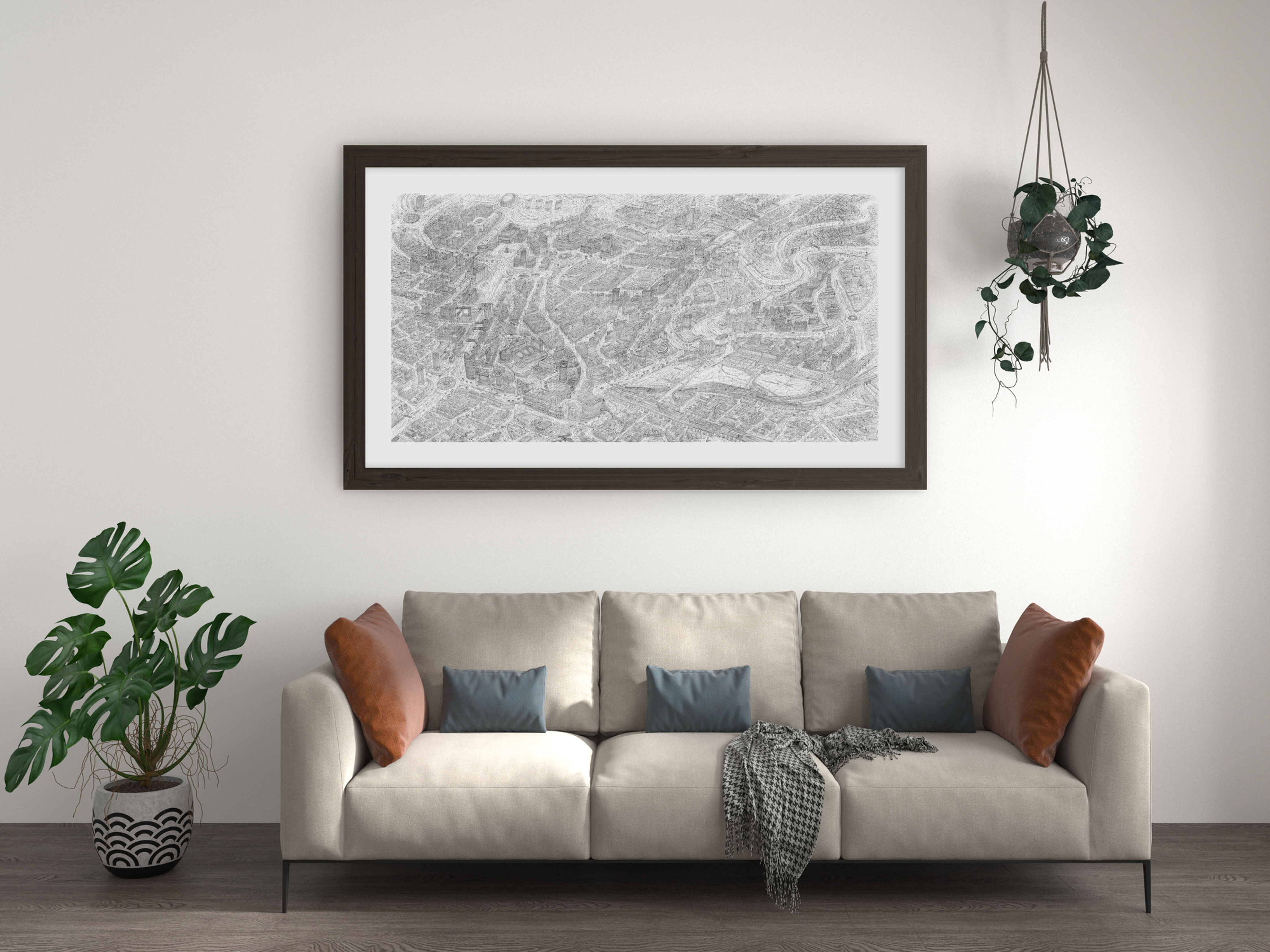 BIRMINGHAM. Gallery standard print. Signed/numbered. 140 cm x 76.3cm