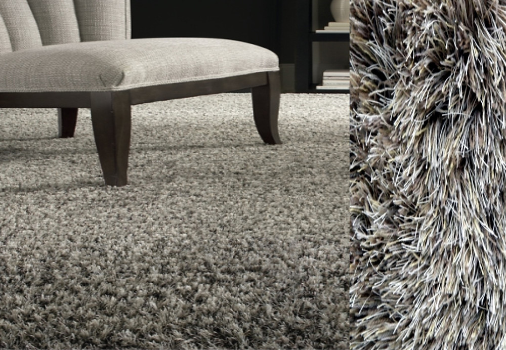 Shag style carpet.