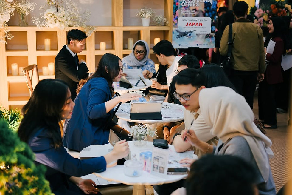 tips wedding exhibition hemat